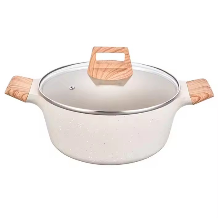 Nồi gang nấu ăn chống dính bằng nhôm 26m 28cm 30cm
