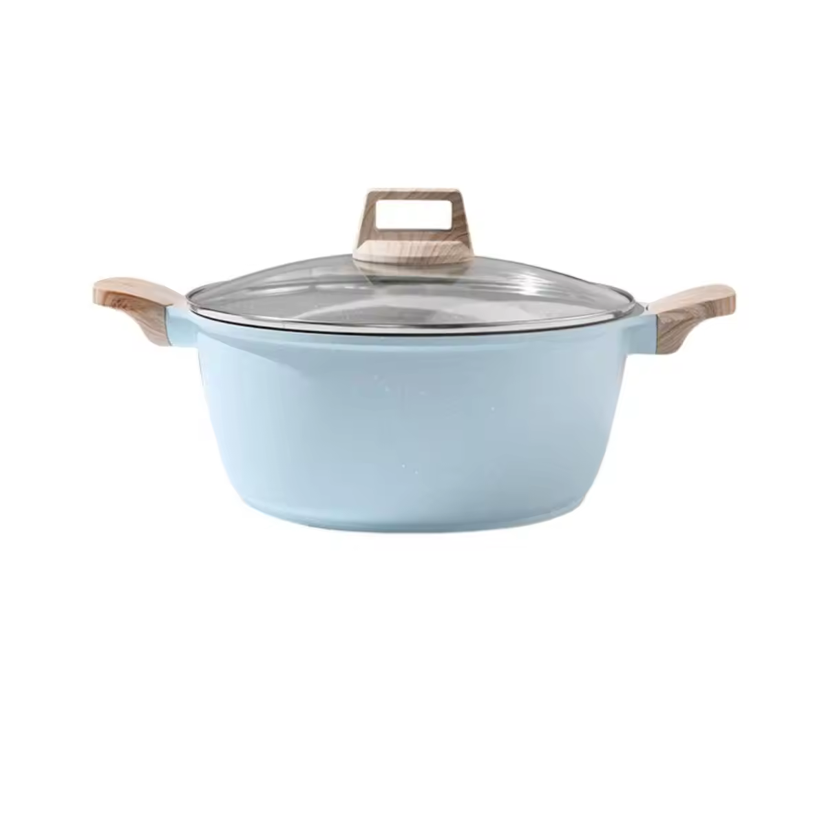 Leerpan Hai Tai Không Dính Tròn Đáy phẳng Đồ nấu nướng nhà bếp Gang Stockpot