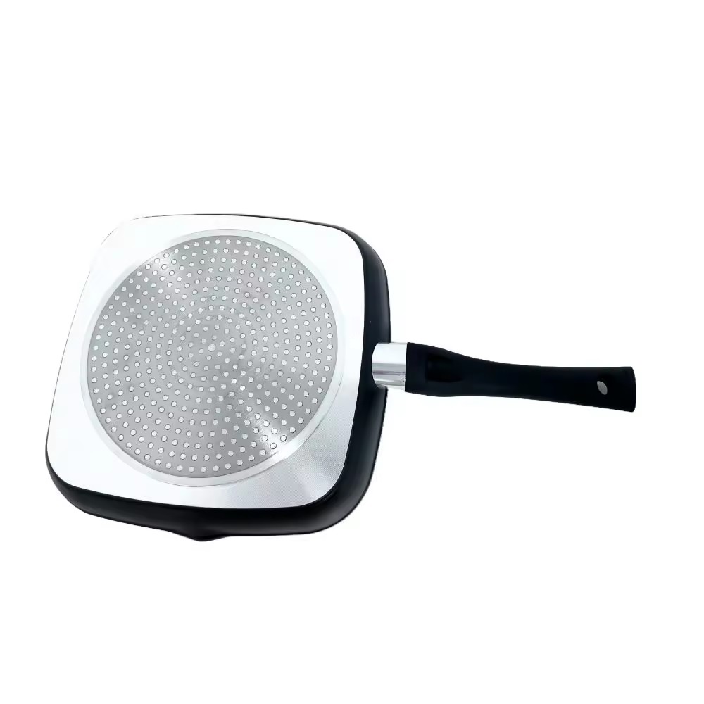 Dụng cụ nấu nướng Lớp phủ đá granite ngoài trời Chảo rán vuông Bbq Grill Pan