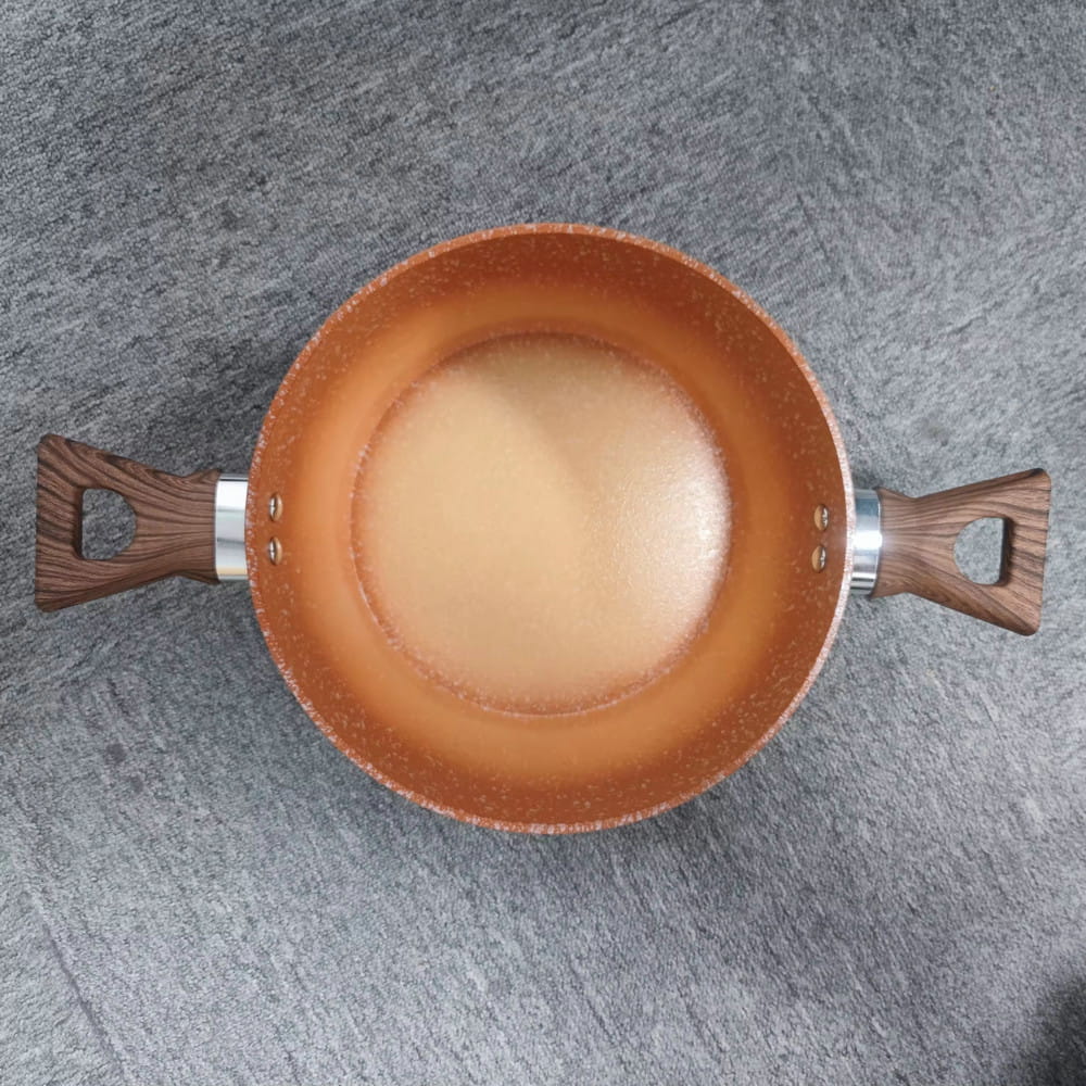 Logo tùy chỉnh 24/26/28cm chống dính gốm hâm nóng thức ăn chống dính tại nhà Lẩu thịt hầm