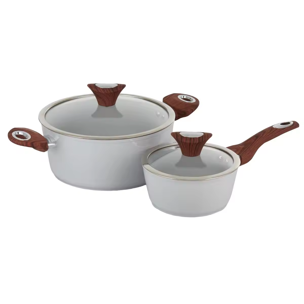 Nhà bếp bền logo tùy chỉnh đa năng sử dụng soong nhôm