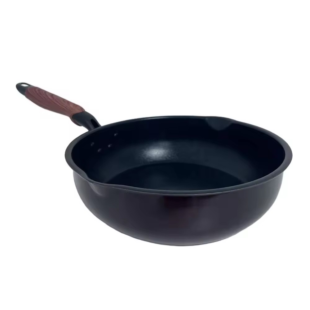 Nhà hàng ngoài trời Nhà bếp Chảo rán tròn bằng nhôm 20/24/28cm